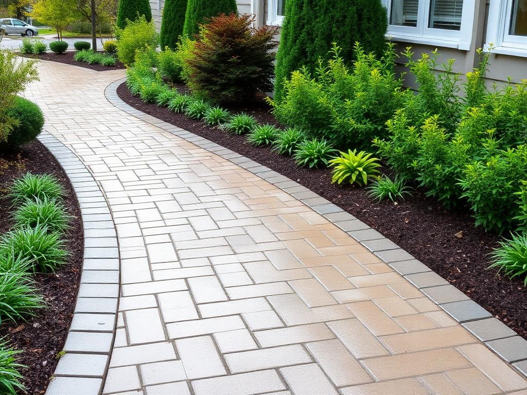 Paver Walkway Deep Clean